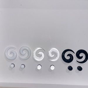 12mm Acrylic Spiral & Single Flare Plug BUNDLE